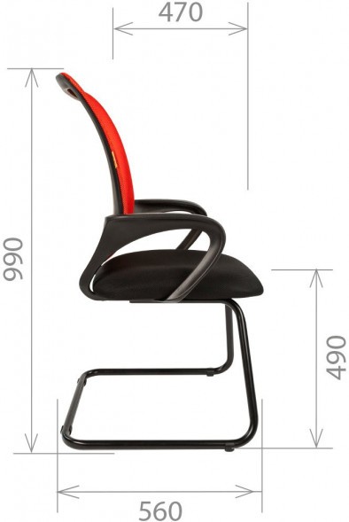 Кресло для посетителей CHAIRMAN 969V в Салехарде 