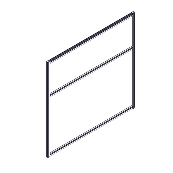 Секция комбинированной перегородки RP115SL120 Bravo grey/Серый 1200х22х1115 в Салехарде 