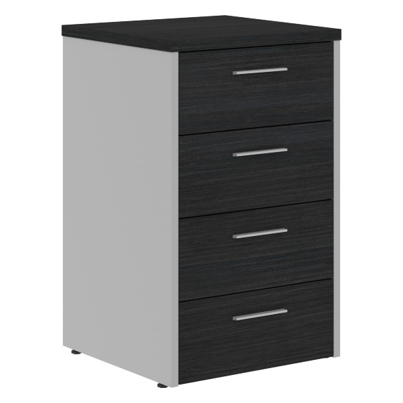 Тумба приставная OLC-4D.1.A Дуб Сонома светлый/Металлик 465х450х750 OFFIX NEW в Салехарде 