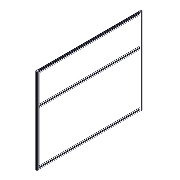 Секция комбинированной перегородки RP115SL140 Bravo grey/Серый 1400х22х1115 в Салехарде 