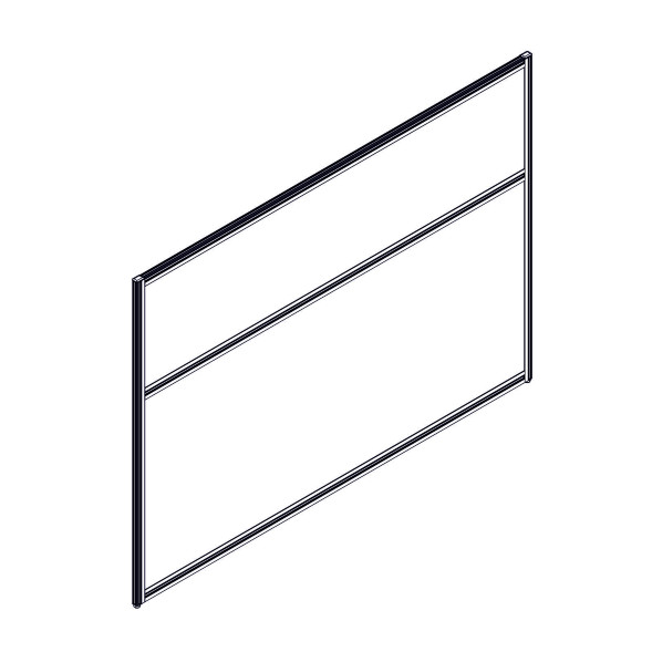 Секция комбинированной перегородки RP115SL160 Bravo grey/Серый 1600х22х1115 в Салехарде 