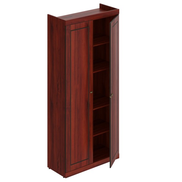 Шкаф высокий с глухими дверьми LHC 90.1 Темный каштан 900х400х2010 LAREX в Салехарде 