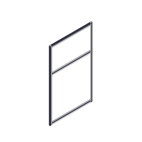 Секция комбинированной перегородки RP115SL70 Bravo grey/Серый 700х22х1115 в Салехарде 