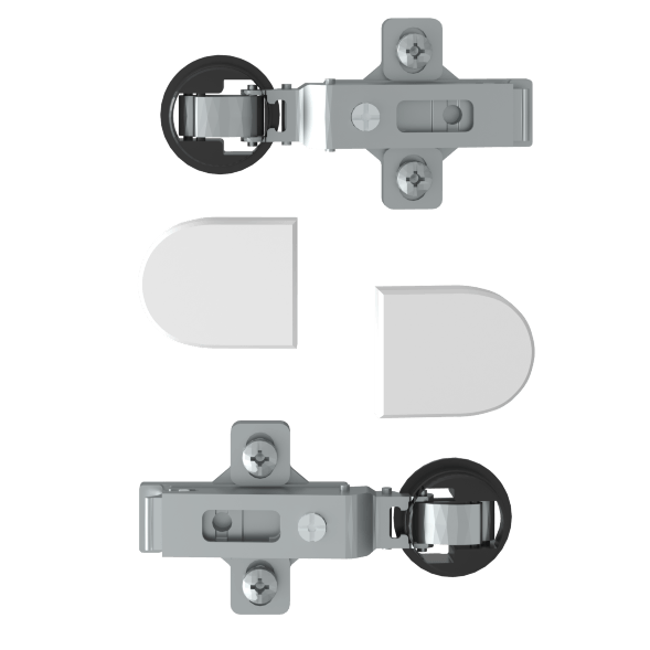 Комплект петель с заглушками для стеклянных дверей ESH-2 EDIS в Салехарде 