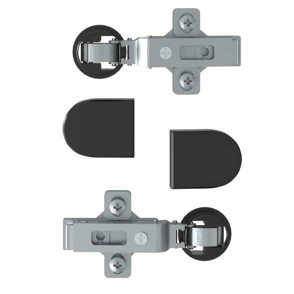 Комплект петель с заглушками для стеклянных дверей ESH-2 EDIS в Салехарде 