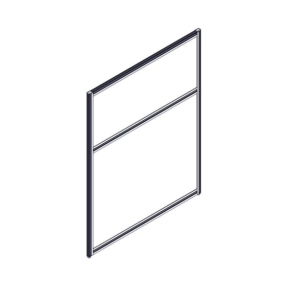 Секция комбинированной перегородки RP115SL90 Bravo grey/Серый 900х22х1115 в Салехарде 