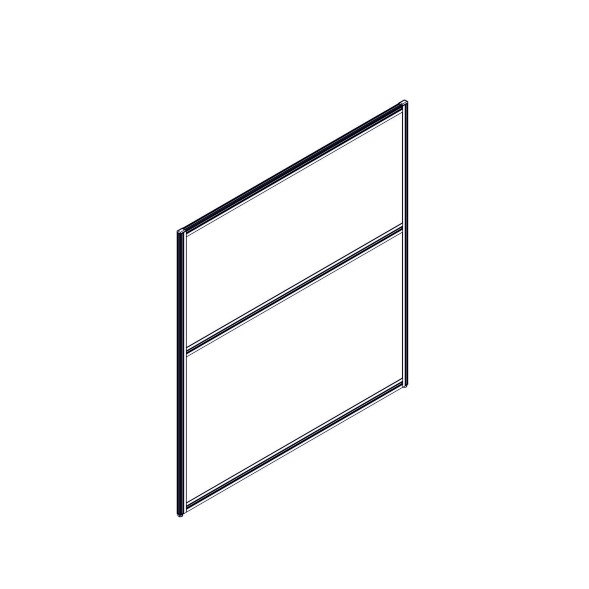 Секция комбинированной перегородки RP130SL120 Bravo grey/Серый 1200х22х1300 в Салехарде 