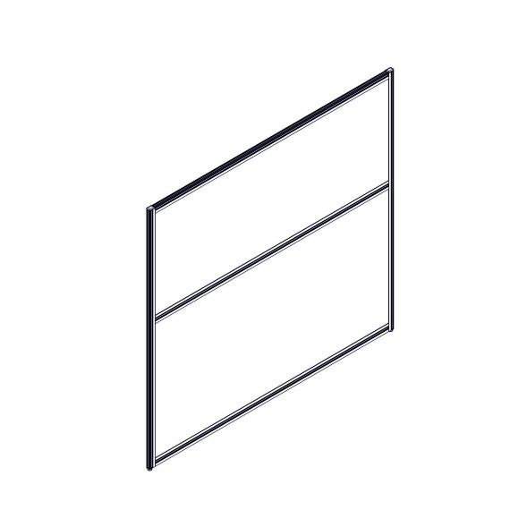 Секция комбинированной перегородки RP130SL140 Bravo grey/Серый 1400х22х1300 в Салехарде 