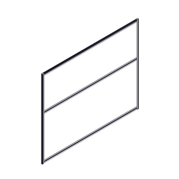 Секция комбинированной перегородки RP130SL160 Bravo grey/Серый 1600х22х1300 в Салехарде 