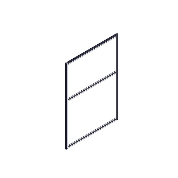 Секция комбинированной перегородки RP130SL90 Bravo grey/Серый 900х22х1300 в Салехарде 