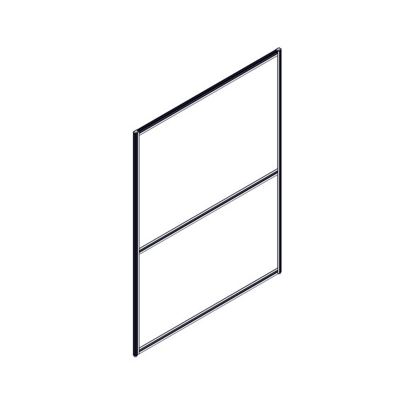 Секция комбинированной перегородки RP160SL120 Bravo grey/Серый 1200х22х1600 в Салехарде 