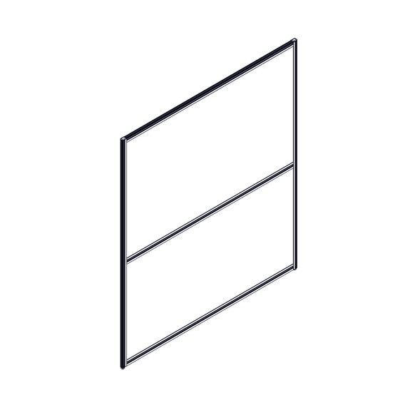 Секция комбинированной перегородки RP160SL140 Bravo grey/Серый 1400х22х1600 в Салехарде 