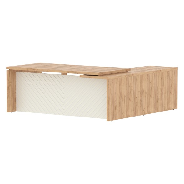 Стол руководителя TLCT 2020(L) 2000х2000х750 TORR LUX в Салехарде 