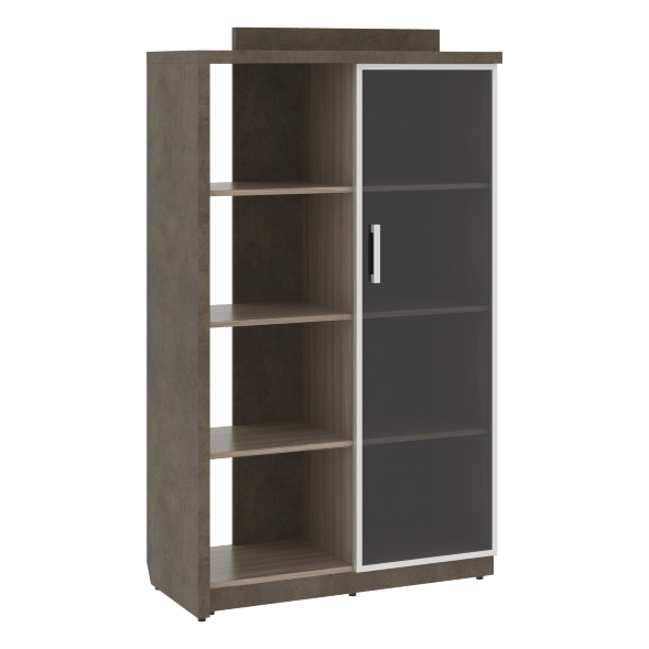 Шкаф СФ-534182 Бетон чикаго тем F187 ST9/Дрифтвуд H3090 ST22 1037х454,5х1770 WOOD&amp;amp;STONE в Салехарде 