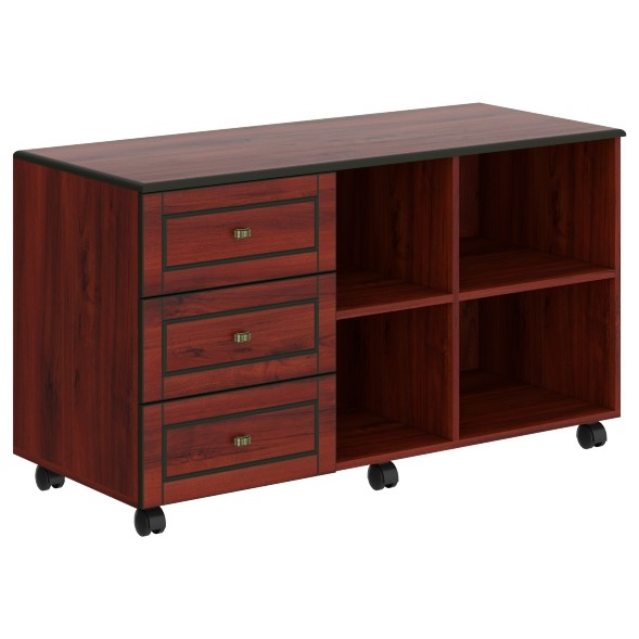 Тумба сервисная LCRT 1250(L) Темный каштан 1200х500х670 LAREX в Салехарде 