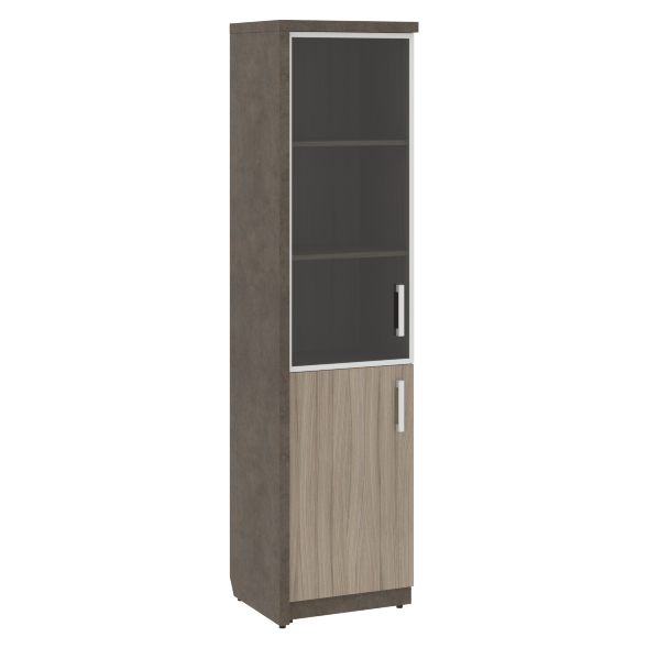 Шкаф СФ-534591 Бетон чикаго тем F187 ST9/Дрифтвуд H3090 ST22/Графит/Черный 537х454,5х2083 WOOD&amp;amp;STONE в Салехарде 