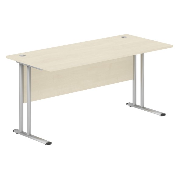 Стол письменный СП-4М Клен*/серебро 1600х720х755 IMAGO-M в Салехарде 