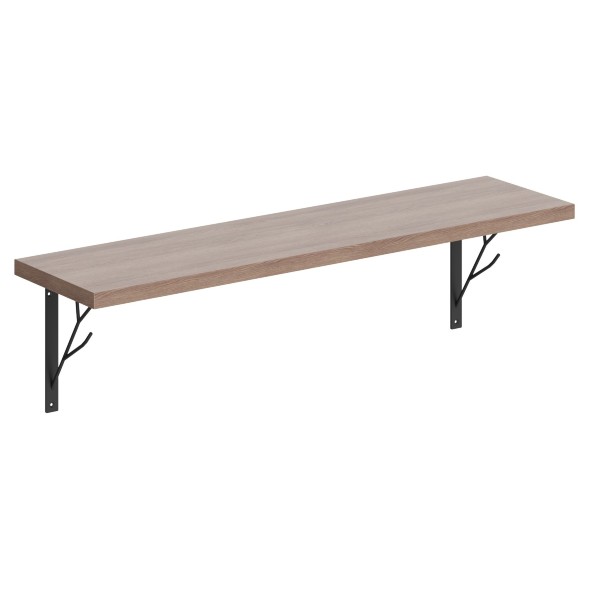 Полка с полкодержателями SH1-TREE 830х210х222 COFFEE в Салехарде 