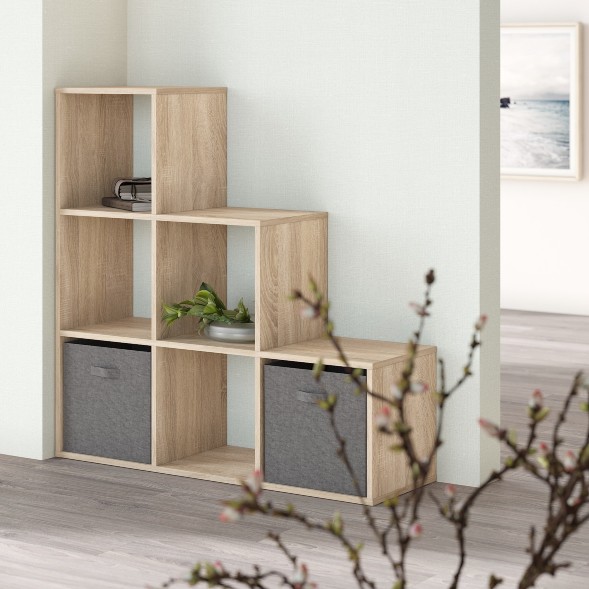 Стеллаж SH 1042 Дуб Сонома светлый 1044х330х1042 COMP в Салехарде 