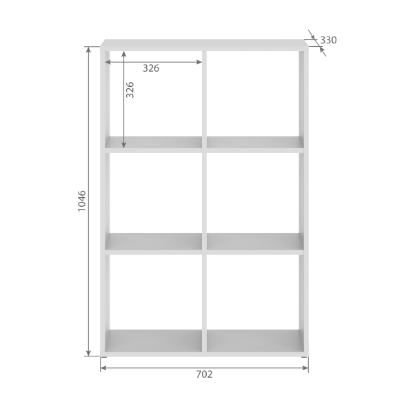 Стеллаж SH 7042 702х330х1042 COMP в Салехарде 