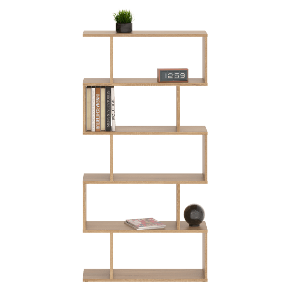 Стеллаж SH 7346 Дуб Сонома светлый 730х250х1416 COMP в Салехарде 