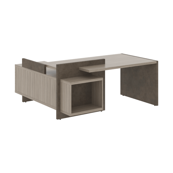 Стол СФ-531222 Дрифтвуд /Бетон чикаго темно-серый 1800х1798х840 WOOD&amp;amp;STONE в Салехарде 