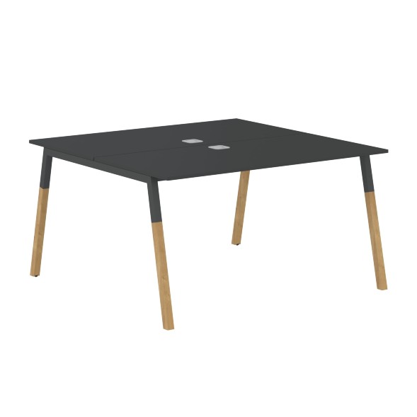 Стол FWST 1313 Белый премиум/Белый-Бук 1380х1370х733 FORTA