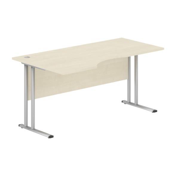 Стол эргономичный СА-1M(L) Клен*/серебро 1600х900х755 IMAGO-M в Салехарде 