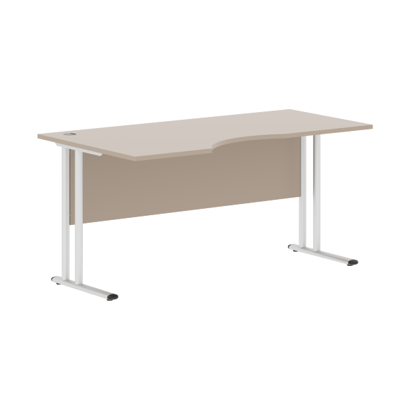 Стол эргономичный СА-1M(L) Клен*/серебро 1600х900х755 IMAGO-M в Салехарде 