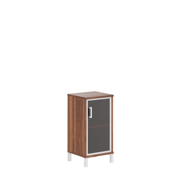 Шкаф-колонка низкая со стеклянной дверью в AL-рамке B 411.4(R) 475х450х920 BORN в Салехарде 
