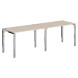 Стол 2-х местный XGWST 2470.1 2400х700х750 XTEN GLOSS в Салехарде 