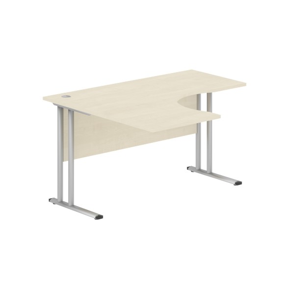 Стол эргономичный СА-3M(L) Клен*/серебро 1400х1200х755 IMAGO-M в Салехарде 