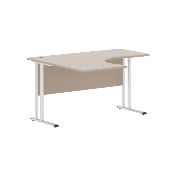 Стол эргономичный СА-3M(L) Клен*/серебро 1400х1200х755 IMAGO-M в Салехарде 