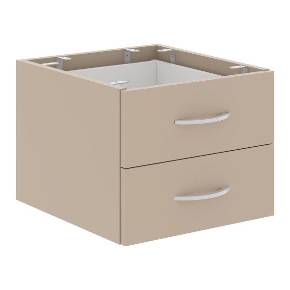 Тумба подвесная дву ящичная СРС-2V.1 407х448х325 IMAGO PLUS в Салехарде 