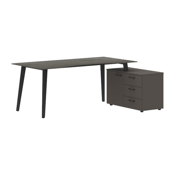 Стол руководителя с тумбой JCT 1813(R) 1800х1300х750 JAY в Салехарде 