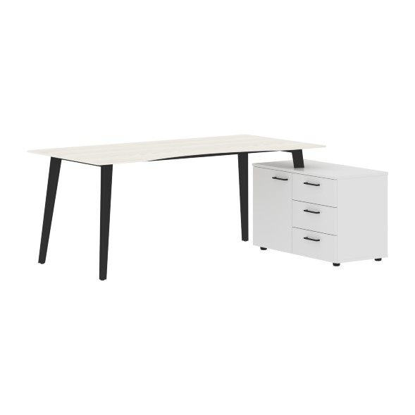 Стол руководителя с тумбой JCT 1813(R) 1800х1300х750 JAY в Салехарде 