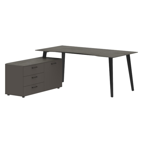 Стол руководителя с тумбой JCT 1818(L) 1800х1800х750 JAY в Салехарде 