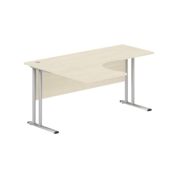 Стол эргономичный СА-4M(L) Клен*/серебро 1600х1200х755 IMAGO-M в Салехарде 