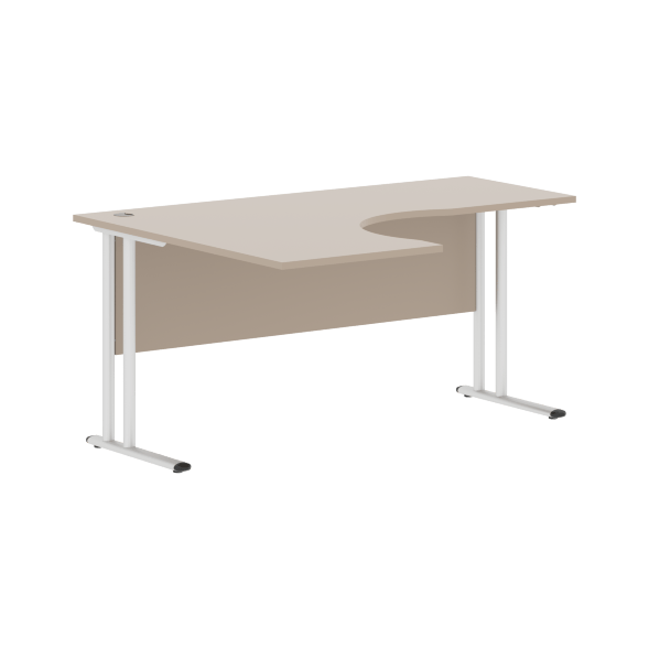 Стол эргономичный СА-4M(L) Клен*/серебро 1600х1200х755 IMAGO-M в Салехарде 