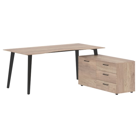 Стол руководителя с тумбой JCT 1818(R) 1800х1800х750 JAY в Салехарде 