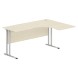 Стол эргономичный СА-4M(R) Клен*/серебро 1600х1200х755 IMAGO-M в Салехарде 
