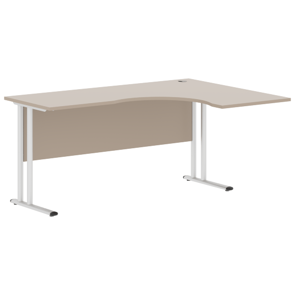 Стол эргономичный СА-4M(R) Клен*/серебро 1600х1200х755 IMAGO-M в Салехарде 