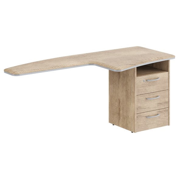 Брифинг-приставка с тумбой DB 1880.A(R) 1800х800х750 DIONI в Салехарде 