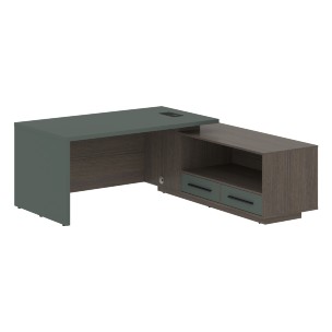 Стол руководителя с тумбой VCT 1919(R) 1900х1900х750 VELION