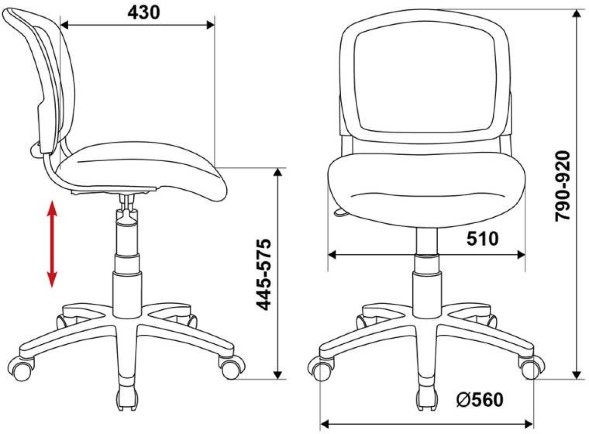 Кресло детское Бюрократ CH-W296NX
