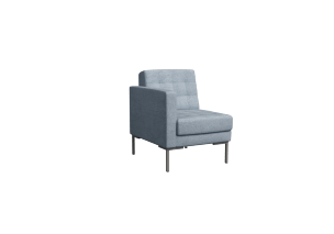 Forest Секция с подлокотником одноместная FR-SP-01 (R) 690*800*840