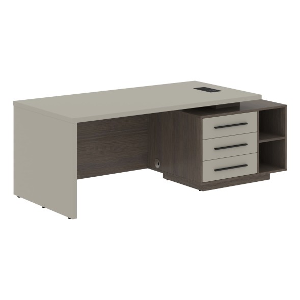 Стол руководителя с тумбой VCT 2190(R) 2100х900х750 VELION в Салехарде 