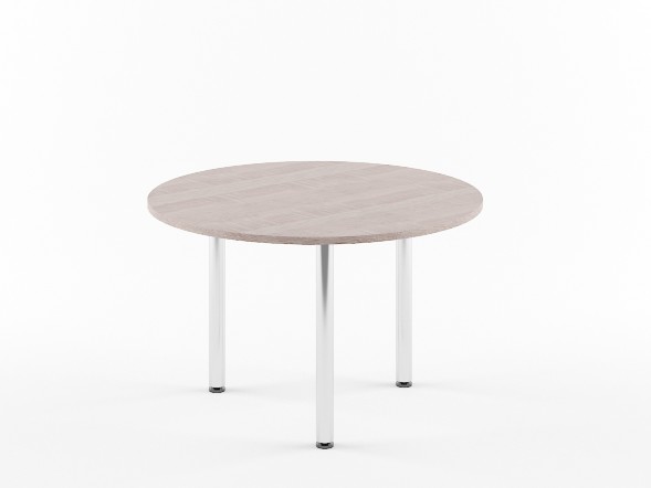Конференц - стол круглый XRT 120 Дуб Сонома/Алюминий 1200х750 XTEN в Салехарде 