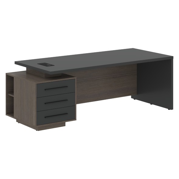 Стол руководителя с тумбой VCT 2290(L) 2200х900х750 VELION в Салехарде 