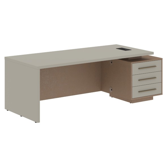 Стол руководителя с тумбой VCT 2290(R) 2200х900х750 VELION в Салехарде 